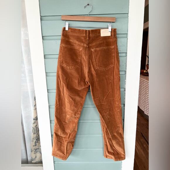 EVERLANE Baby Cord Cheeky brown Corduroy Pants straight leg neutral acorn fall - Picture 3 of 10